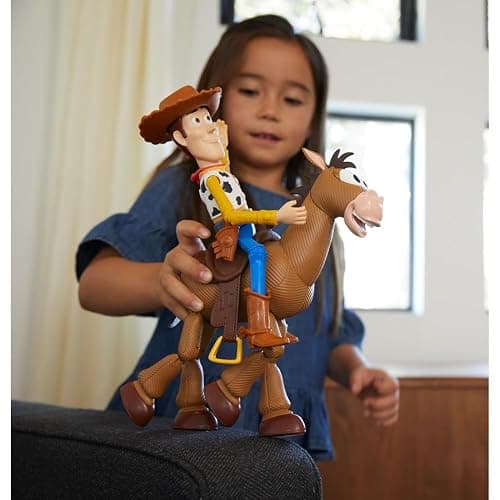 Mattel Disney Pixar's Toy Story 4 Woody and Buzz Lightyear 2-Character Pack, Movie-inspired Relative-Scale for Storytelling Play thumbnail 2