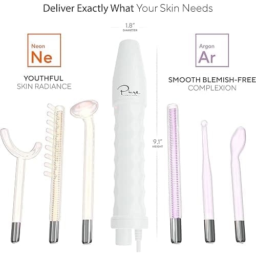 NuDerma Professional Skin Therapy Wand - Portable Skin Therapy Machine with 6 Neon & Argon Wands – Boost Your Skin – Clear Firm & Tighten thumbnail 5