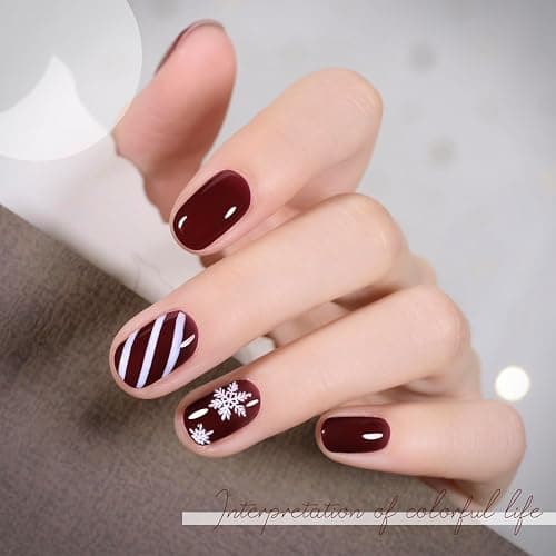 GAOY Red Gel Nail Polish, 16ml Soak Off Gel Polish, UV Light Cure for Nail Art DIY Manicure at Home, 1149 Dark Red Cherry thumbnail 3