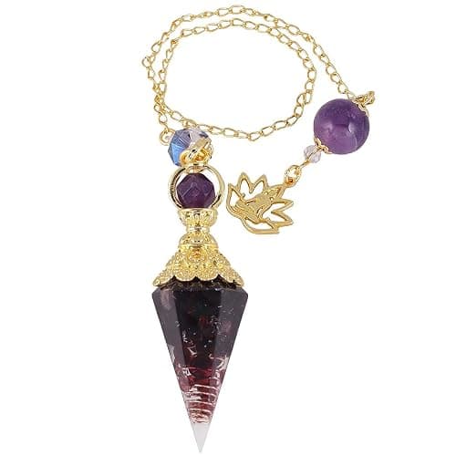 Wine Red Crystal Pendulum for Ares - Image 1