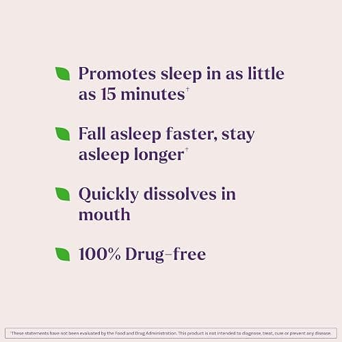 Natrol Melatonin 10 mg Fast Dissolve Tablets, Strawberry, 100 Count | Sleep Support for Adults, for Occasional Sleeplessness, No Water Needed, 100% Drug-Free, Non-Habit Forming thumbnail 2