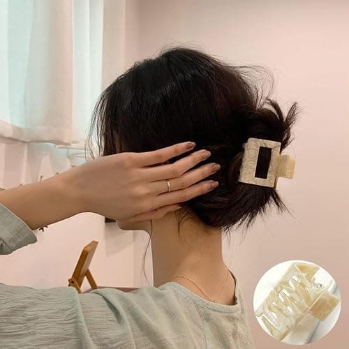 Krallenclip,3 Stück Rutschfeste Kleine Krallenclips Starker Halt Haarspangen Frauen Haarkrallenclips für Dickes Haar - 3pcs-2 thumbnail 6
