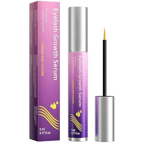 Lash Serum for Growth, Premium Eyelash Enhancer Care for Longer Thicker & Fuller, Gentle Formula Safe for Sensitive Eyes Non-Irritating Daily Use at Home & Travel - 5ml - Image 1