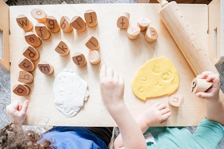 Alphabet Playdough Stamps for Kids - Lowercase Letter Stamp Set - ABC Toddler Clay Dough Stampers thumbnail 3