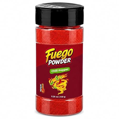CHILEMOY Chili Lime Fuego Powder | Hot Mexican Snack Dust for Fruit, Chips, Popcorn, Elote, Wings & Tacos | Fuego Dust | 5.25oz Shaker - Image 1