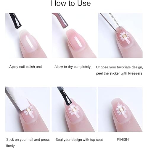 Gold Christmas Nail Stickers for Nail Art White Snowflake Nail Decals Deisgn 5D Embossed Gold Bow Xmas Tree Nail Art Stickers Christmas Nail Supplies for Women Gilrs Nails Decoration Accessories thumbnail 6