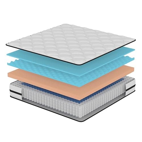 Twirest Double Mattress, Hybrid Memory Foam and Spring Mattress, Zonal Support, Decompression, Medium Firm, Soft and Breathable Cloth, Rolled-in-Box, 135x190x22cm thumbnail 3