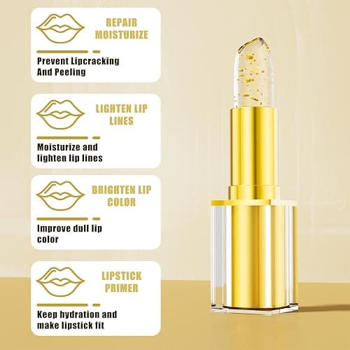 Color Changing Lipstick, PH Lipstick Color Changing, PH Adjusting Lip stick, Clear Lip stick That Changes Color, Long Lasting Moisturizing Tinted Lip Balm, Non-Sticky Formula, Mothers Day Gifts (1pcs) thumbnail 3