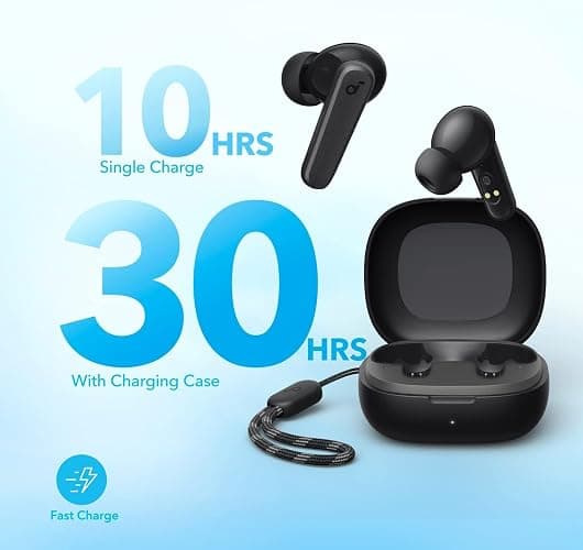 soundcore by Anker P20i True Wireless Earbuds, 10mm Drivers with Big Bass, Bluetooth 5.3, 30H Long Playtime, IPX5 Water-Resistant, 2 Mics for AI Clear Calls, 22 Preset EQs, Customization via App thumbnail 4