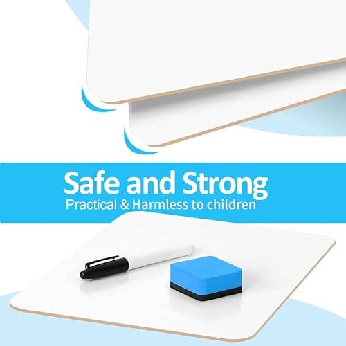 Dry Erase LapBoards, PANDRI 26 Pack Double Sided 12.5 x 9 Inch Whiteboards with 26 Erasers and 26 Markers, Dry Erase Boards for Kids Students Classroom Teacher Supplies - 26 PACK thumbnail 3