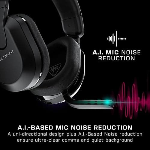 Turtle Beach Stealth 600 Wireless Multiplatform Amplified Gaming Headset for PS5, PS4, PC, & Mobile – Bluetooth, 80-Hr Battery, Noise-Cancelling Flip-to-Mute Mic, 50mm Speakers – Black thumbnail 4