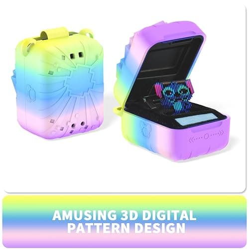 Nimuw Soft Silicone Case for Bitzee Disney Interactive Toy Digital Pet, Shockproof and Protective Carrying Case for Bitzee Disney Virtual Electronic Pets with Lanyard for Kids (Rainbow) thumbnail 5