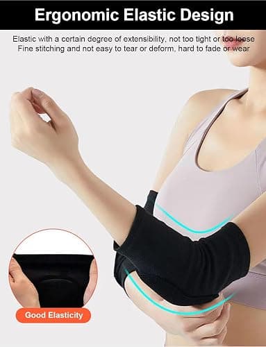 SUJAYU A Pair Elbow Pads Volleyball Arm Sleeves, Tandem Elbow Pads Volleyball Arm Pads Elbow Protector Tennis Basketball thumbnail 4