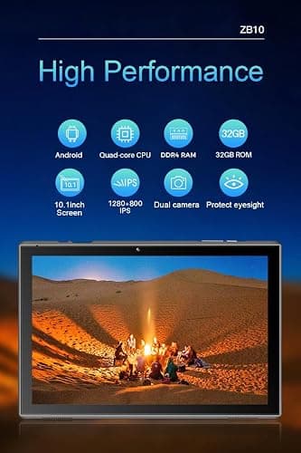 10 inch Tablet Android 15 Tablet PC, 10.1" Android Tablets DDR4 8GB RAM(5GB Expand) 32GB ROM 2MP+8MP Dual Camera 5G WiFi-6 BT Support 1TB Expand 10 in IPS 6000mAh Battery Powerful Performance Tablets thumbnail 7