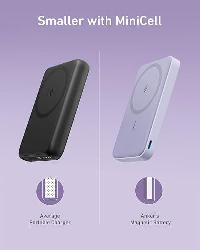 Anker 622 Magnetic Battery (MagGo), 5,000mAh Foldable Magnetic Wireless Portable Charger with Stand and USB-C Port (On The Side), Magsafe-Compatible for iPhone 16/15/14/13 Series thumbnail 7