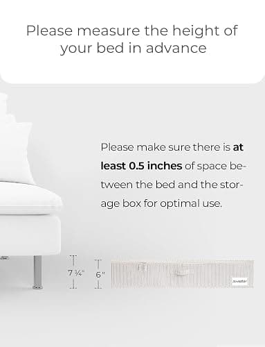 StorageWorks Large Under Bed Storage Containers with Handles and Label Holder, 2 Pack Ultra-thick Fabric Underbed Bins, Closet Organizer for Clothes, Blankets, Sweater thumbnail 5