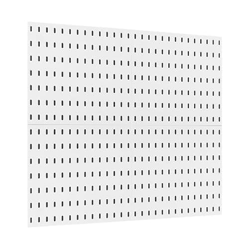 VEVOR Pegboard Combination Kit, 11" x 11" Plastic Pegboard, 4 Panels, Peg Board Wall Organizer Kit with Accessories, for Garage Tool Storage Kitchen Living Room Craft Room Office Bathroom Home, White thumbnail 6