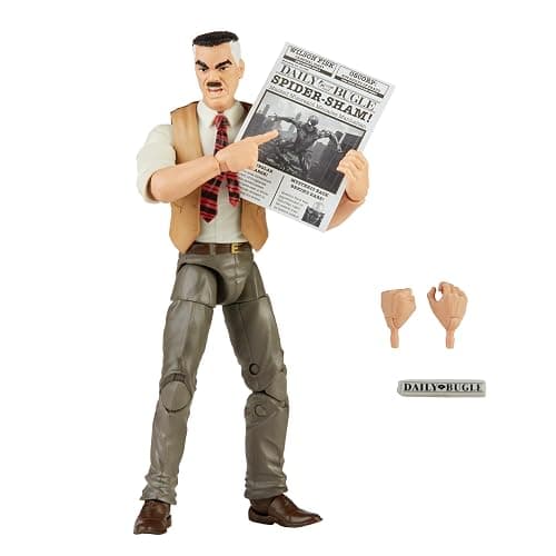 Hasbro Marvel Legends Series 15-cm Collectible J. Jonah Jameson Action Figure Toy Vintage Collection | Marvel Legends Spider-Man 6 Inch Action Figure Retro - J. Jonah Jameson thumbnail 3