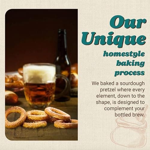 Unique Snacks Sourdough Craft Beer Pretzel Rings, Delicious Homestyle Baked Snack Bag, Vegan, OU Kosher, and Non-GMO Food, No Artificial Flavor, 2.12 Oz. Bag, Pack of 12 thumbnail 4