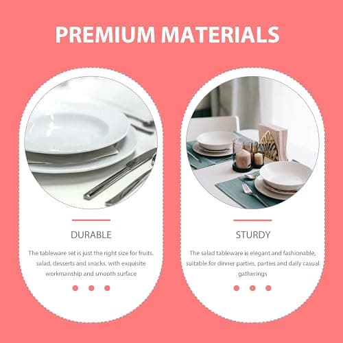Ceramic Bowl Plate with Spoon Heart Shaped Strawberry Bowl Salad Dessert Snack Appetizer Plates for Soup Cereal Nuts Oatmeal Fruit Prep Sushi Plate Set thumbnail 6