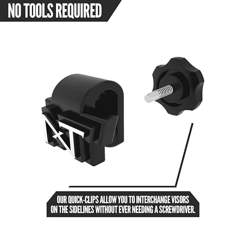 Nxtrnd VZR1 Football Visor, Flat Lens Technology, Fits Adult & Youth Football Helmets thumbnail 4