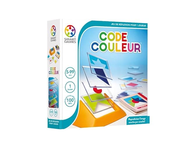 SmartGames - Code Couleur - Remue-Méninges Éducatif - Jeu de stratégie Multi-Niveaux et renforcement des compétences - Jeu de logique et Réflexion - 5 ans + - 1 joueur - 513582. thumbnail 3