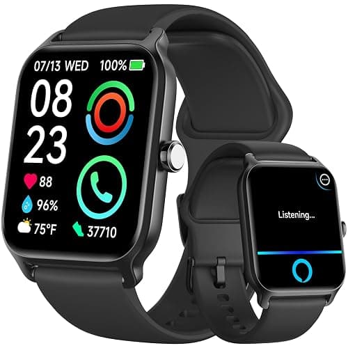 Fitpolo Smart Watches for Men Android & iPhone, Alexa Built-in [1.8" HD Screen] IP68 Waterproof Fitness Watch with Bluetooth Call (Answer/Make), Heart Rate/Sleep/SpO2 Monitor, 105+ Sports Tracker - Image 1