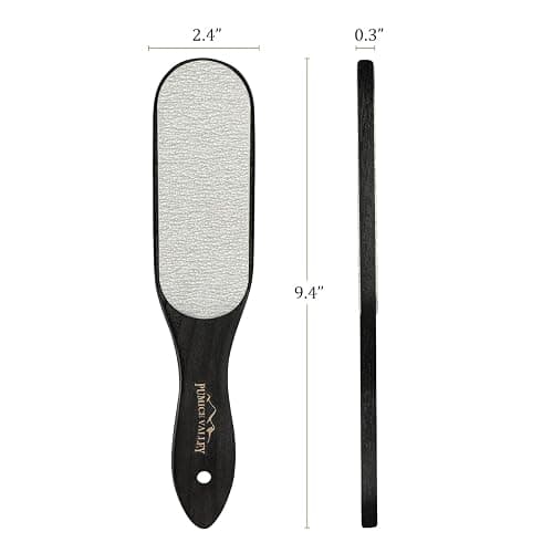 Pumice Stone Foot Scrubber - Pedicure Foot File with Handle for Dry Dead Skin - Callus Remover for Feet - Foot Scraper - Exfoliating Brush for Heels, Elbows, Hands thumbnail 6