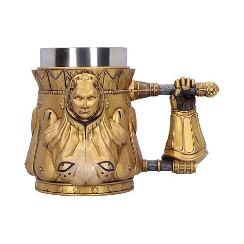 Nemesis Now Dark Souls Smough Tankard 15.5cm, Resin, Gold, Officially Licensed Dark Souls Merch, Dark Souls Trilogy Beer Mug, Stainless Steel Insert, Cast in The Finest Resin, Expertly Hand-Painted - Image 1