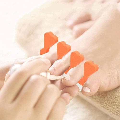 120pcs Toe Separators for Pedicure - Sponge Toe Separator for Nail Polish Party Nail Art Painting Toenails, 4 Funny Colors - Comfy and Soft thumbnail 4