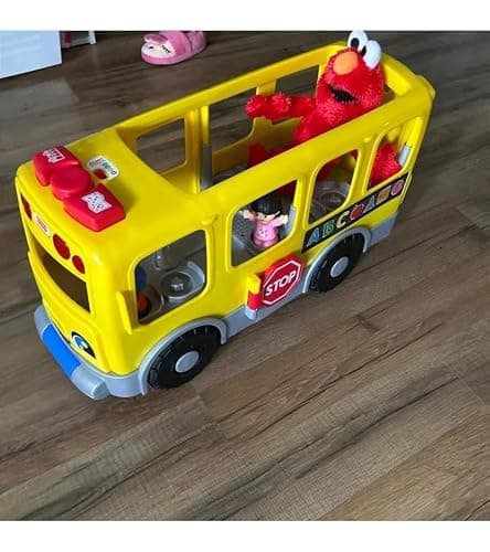 Fisher-Price Little People Toddler Learning Toy, Big Yellow Bus Musical Pull-Along Vehicle for Pretend Play Kids Ages 1+ Years thumbnail 7