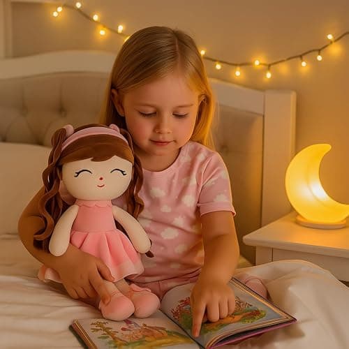 Jumbrace Soft Baby Doll Toys (16'') Baby Rag Doll for Girls Birthday Gift Christmas Plush Toys Gift for Toddler Kids (Pink) thumbnail 2