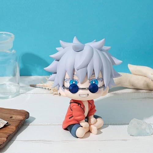 YLQANONG JJK Geto Suguru Look Up Figures Beach Casual Wear Ryomen Sukuna/Itadori Yuuji Anime Figure JJK Action Figurine 4.72IN thumbnail 2