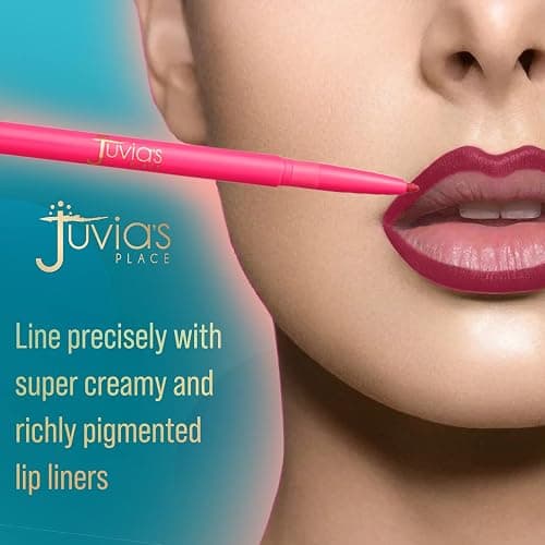 Juvia's Place Coffee Shop Luxe Lip Liner - Wine - Colorstay Matte Finish Lip Pencil, Makeup for Natural Long Lasting Beauty and Sensational Wear, Lip Stain Kiss Proof Cometics thumbnail 3