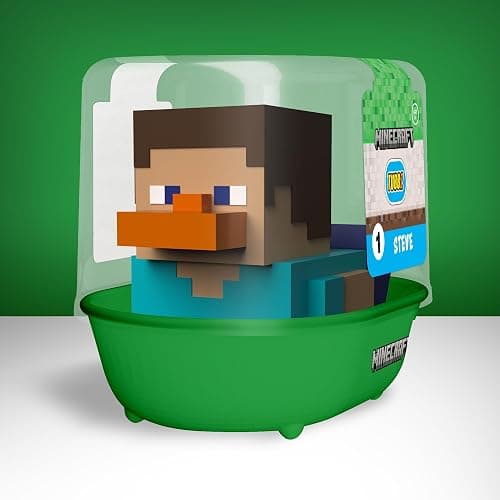 TUBBZ First Edition Steve Collectible Vinyl Rubber Duck Figure - Official Minecraft Merchandise - TV, Movies & Video Games thumbnail 2