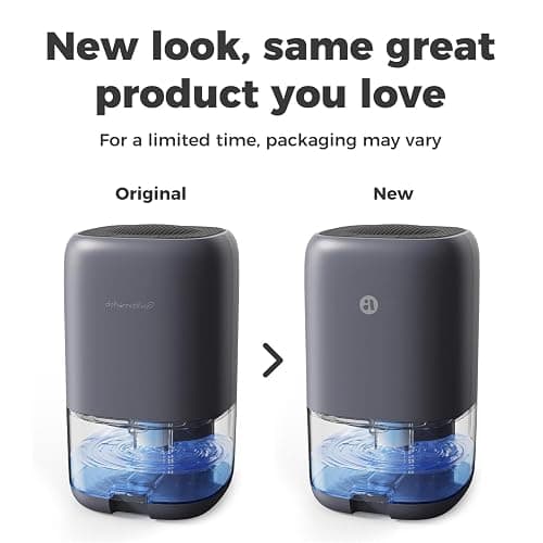 Dehumidifier, 35 OZ Small Dehumidifiers for Bedroom for Home, Quiet with Auto Shut Off, Dehumidifiers for Bedroom (280 sq. ft), Bathroom, RV, Closet, Grey thumbnail 8