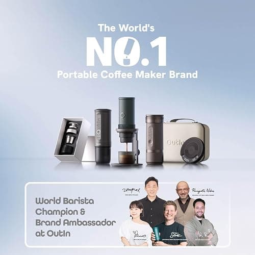 OutIn Nano Portable Electric Espresso Machine, Travel Coffee Maker for Camping, Car Coffee Maker Self-Heating with USB-C, With Ground Coffee & NS Capsule for RV, Hiking, Office thumbnail 8