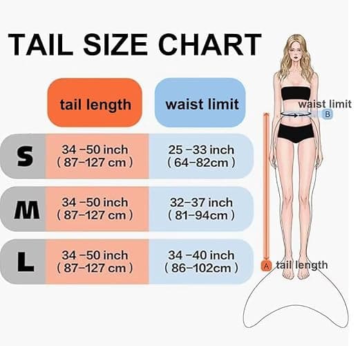 DNFUN Adults Mermaid Tail with Monofin for Swimming,2PCS thumbnail 3