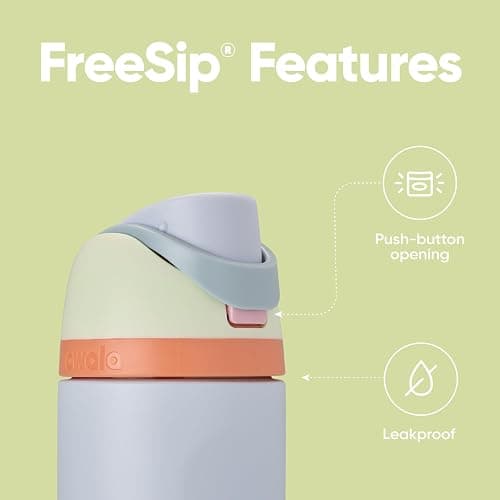 Owala FreeSip Insulated Stainless Steel Water Bottle with Straw for Sports, Travel, and School BPA-Free Sports Water Bottle, 24 oz, Beach House thumbnail 4