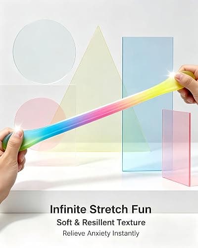 Ice Cube Squishy Banana Stress Ball – Super Soft Colorful Banana Shaped Slow Rising Squishy, Non-Toxic Squeeze Fidget Toys for Kids & Adults for ADHD, Anxiety Relief & Desk Fun thumbnail 5