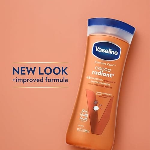 Vaseline Intensive Care Cocoa Radiant Hand & Body Moisturizer + Lip Therapy with Cocoa Butter for Healing Dry Skin & Lips thumbnail 5