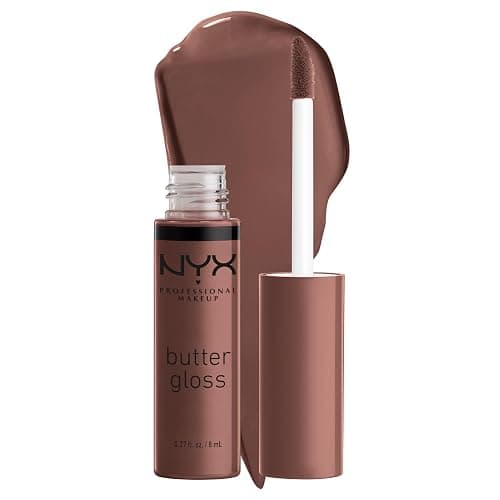 NYX PROFESSIONAL MAKEUP Butter Gloss, Non-Sticky Lip Gloss - Ginger Snap (Chocolate Brown) - Image 1