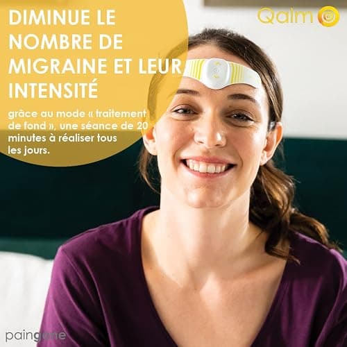 Paingone Qalm |Prévient et soulage les migraines |traitement des migraines, crises de migraines |Prévient et soulage les maux de tête |soulagement rapide et sans médicament |prouvé cliniquement thumbnail 3