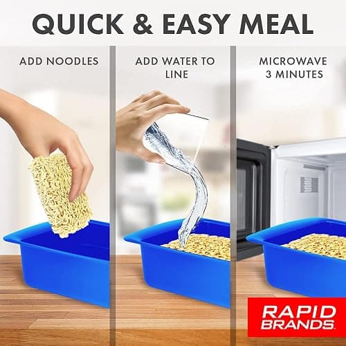 Rapid Ramen Cooker | Microwavable Cookware for Instant Ramen | BPA Free and Dishwasher Safe | Perfect for Dorm, Small Kitchen or Office | Pink, 1-Pack thumbnail 3