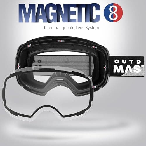 OutdoorMaster Ski Goggles PRO - Frameless, Interchangeable Lens 100% UV400 Protection Snow Goggles for Men & Women thumbnail 2