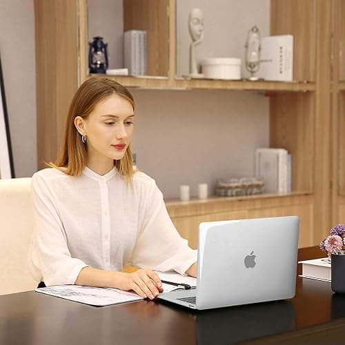 MOSISO Compatible with MacBook Air 13 inch Case 2021, 2020-2018 Release A2337 M1 A2179 A1932, Plastic Hard Shell&Keyboard Cover&Screen Film&Storage Bag for MacBook Air 13.3 inch Case, Crystal Clear thumbnail 6