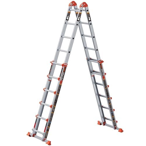 LANBITOU Ladder, A Frame 6 Step Ladder Extension, 22 Ft Anti-Slip Multi Position Ladder, Storage Folding Ladder, 330 lbs Security Load Telescoping Aluminum Ladders for Stairs Home Indoor Outdoor Roof thumbnail 3