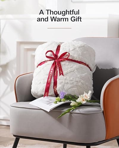 Super Fuzzy Soft Sherpa Fleece Weighted Blanket, 15 lbs Dual Sided Fluffy Heavy Weighted Blankets for Adults - No Bunching with Double Layers of Soft Inner Lining (48"x 72", 15 Pounds) thumbnail 8