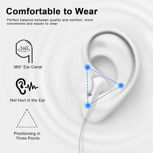 2 Pack for iPhone Headphones Wired Earbuds/Earphones with Built-in Remote to Control Music, Phone Calls, and Volume Compatible with iPhone 14 13 12 11 Pro Max XS XR X 8 7 6 thumbnail 5