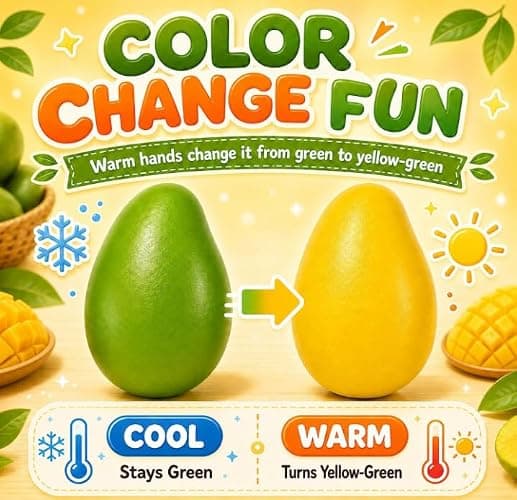 Crunchy Mango Squishy,Squishy Crunchy Mango SlowRising Reakistic Fruit Color Changing,Color Change Fun. thumbnail 4